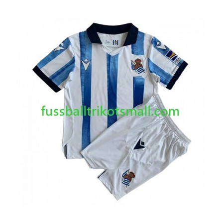 Fußballtrikots Real Sociedad Kinder 2023-2024 Kurzarm Heimtrikotsatz kaufen